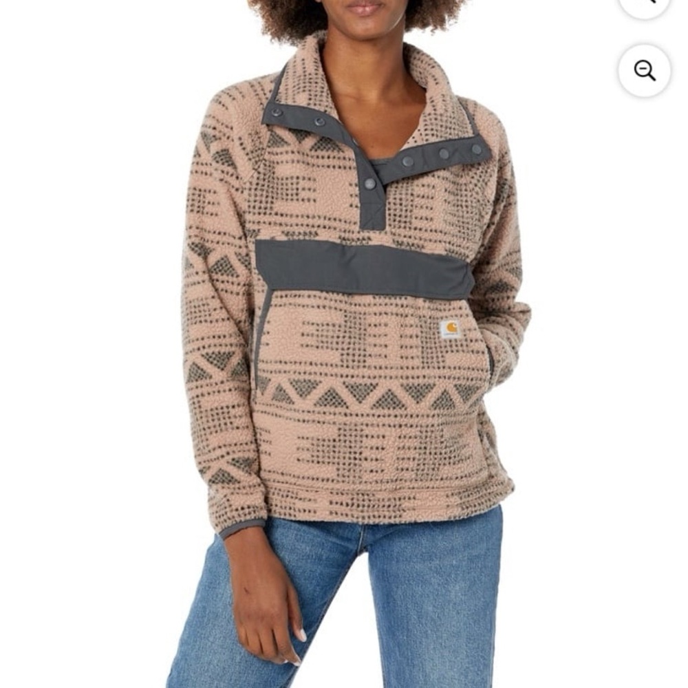 Carhartt Women's Relaxed Fit Fleece Pullover, Medium